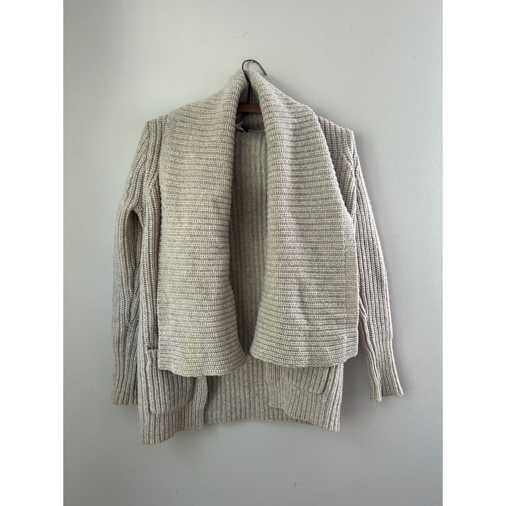 J.Crew XS Lambswool Blend Knit Open‎ Front Cardigan Sweater Warm Cozy